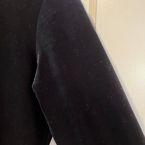 VTG ESPRIT black velour long sleeve crew (made in USA) S - Picture 6 of 6